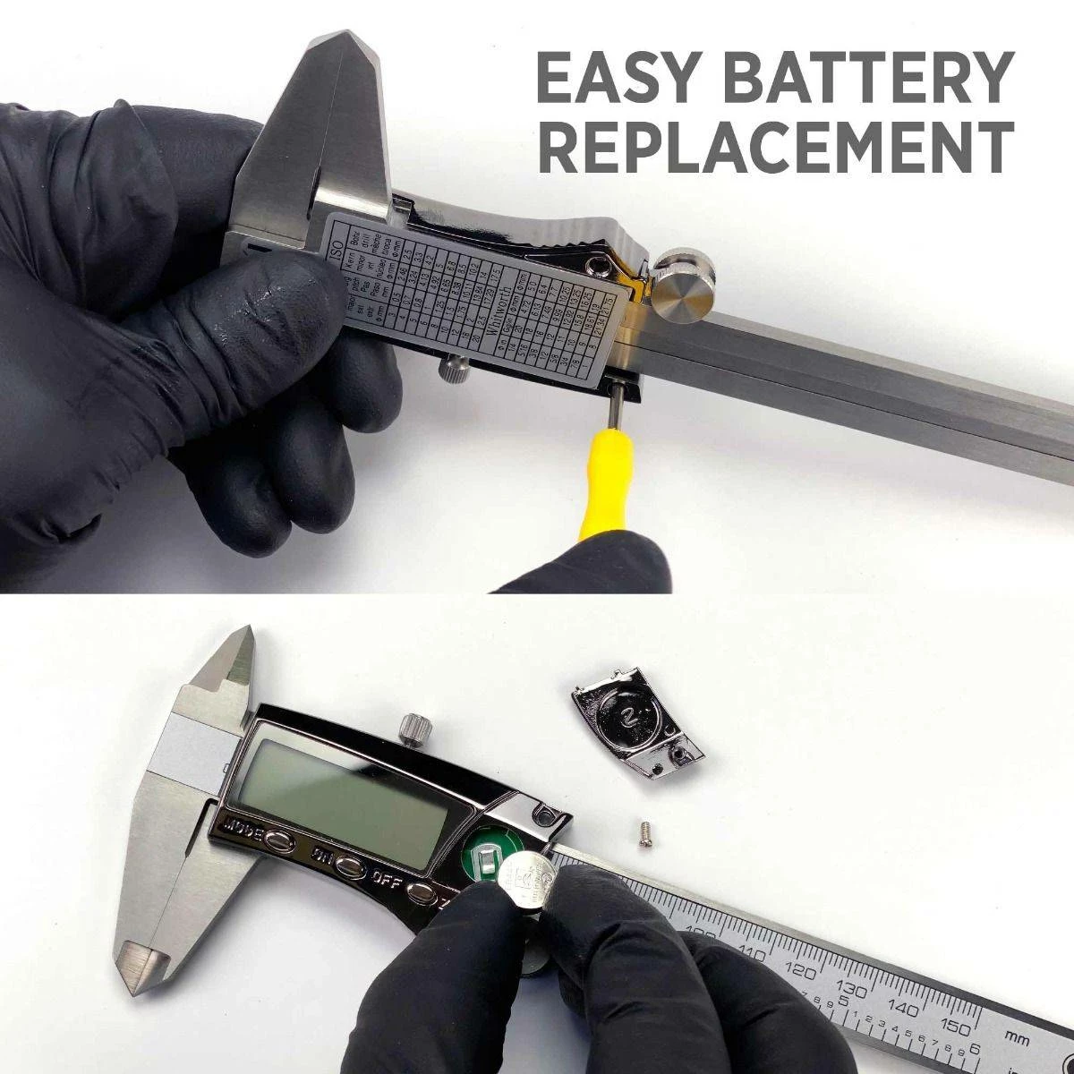 Digital Fractional Caliper with Extra-Large LCD Screen, 3 Mode Display, 6-Inches - Image 11