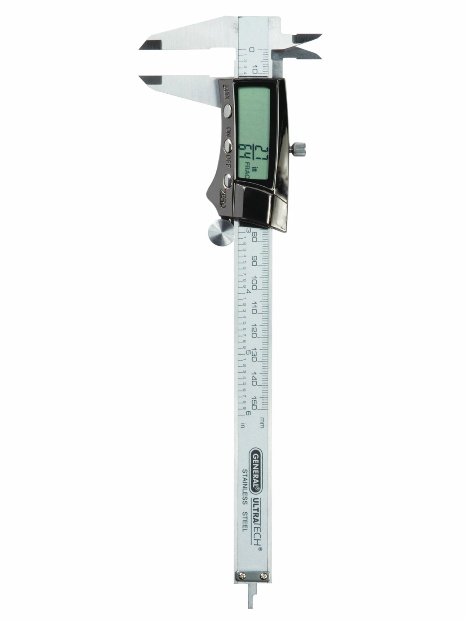 Digital Fractional Caliper with Extra-Large LCD Screen, 3 Mode Display, 6-Inches - Image 2