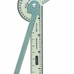 ANGLE-IZER® Pocket-Sized 6-In-1 Multi Use Ruler/Gauge with 4" Ruler, Etched Graduations in 64ths of an Inch and Millimeters
