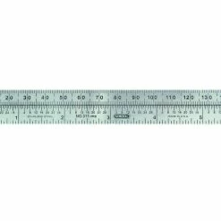 Economy Precision 6 In. Flexible Steel Ruler with mm-inch Comparison