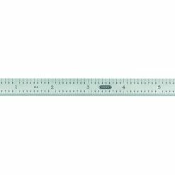 Flexible Straight Edge Ruler, 6-Inches, Stainless Steel, with 5R Graduations