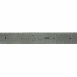 Precision 6 In./150mm Rigid Steel Ruler with 4R Graduations