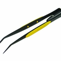 Lighted Tweezer with Serrated Bent Tip