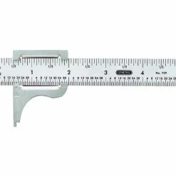 729 Slide Caliper, 16th and 32nd Graduation, 0 to 4-Inch Range, Inside and Outside Measurement