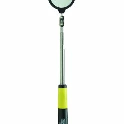 Telescoping Lighted 1-7/8 In. Round Glass Inspection Mirror