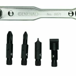 Five-piece Ratcheting Offset Screwdriver Set with Pass-through Handle