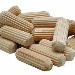 5/16-Inch Fluted Hardwood Dowel Pins, Forest Stewardship Council (FSC) Compliant, 50-Pack