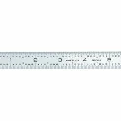 Ultratest 6 In. Rigid Steel Ruler with 4R and End Graduations