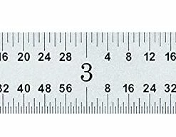 Ultratest 6 In. Rigid Steel Ruler with 4R Graduations